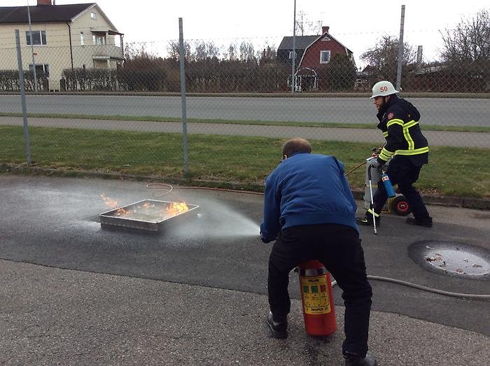 Erik utbildar i brand