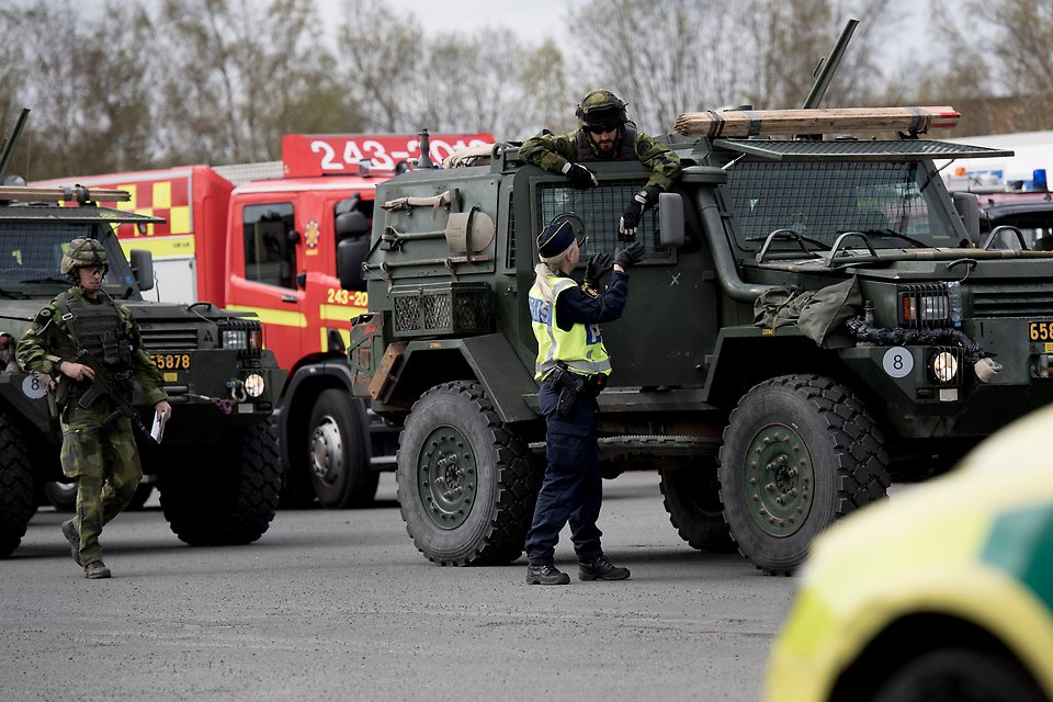 Polis, räddningstjänst och Försvarsmakten